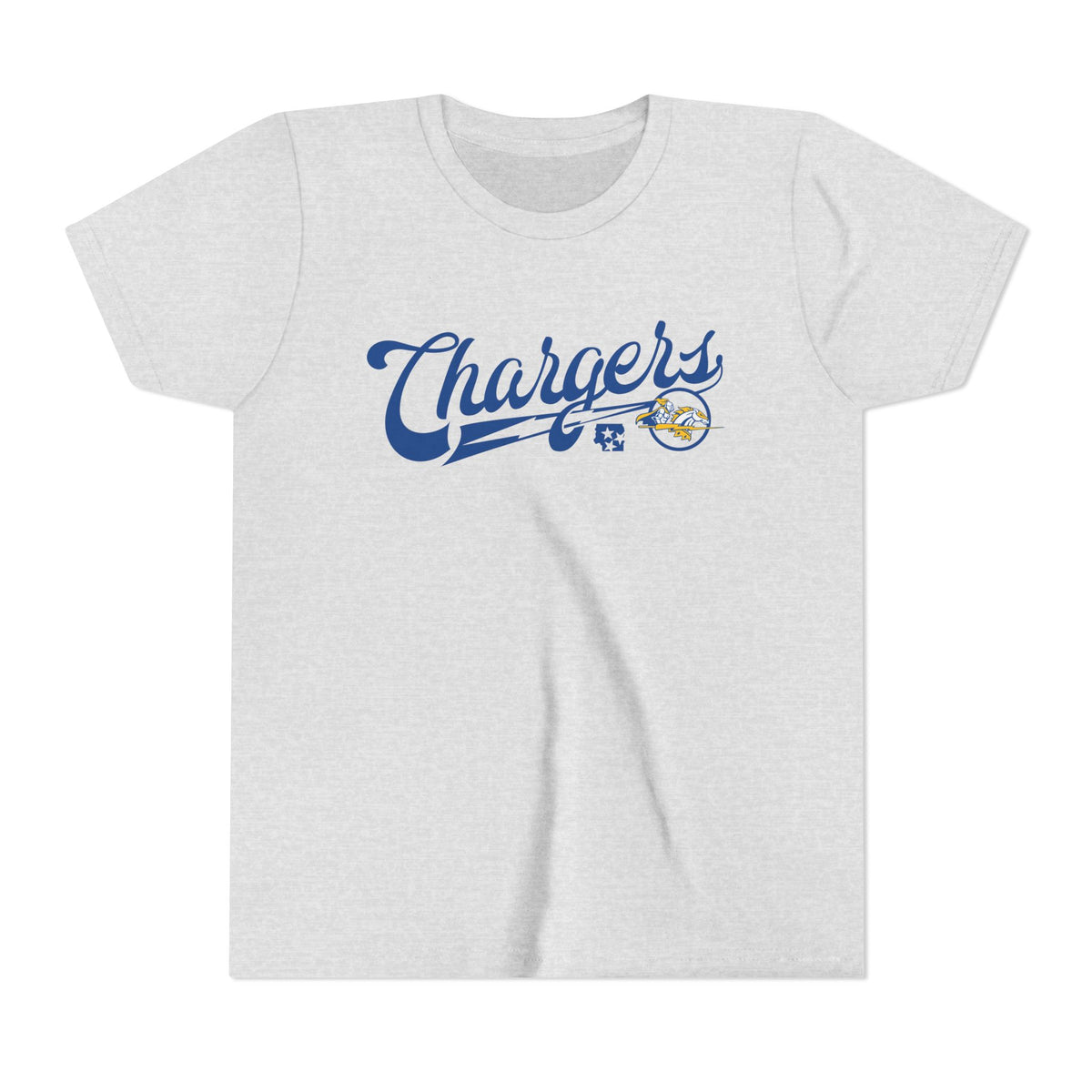 Chargers Vintage Baseball Script Youth Tee