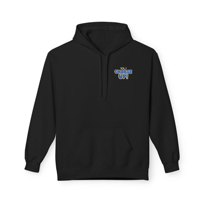 In Blue and Gold We Charge On Fleece Hoodie