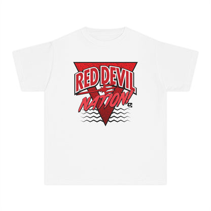 Red Devil Nation 90s Memphis Pattern Youth Tee