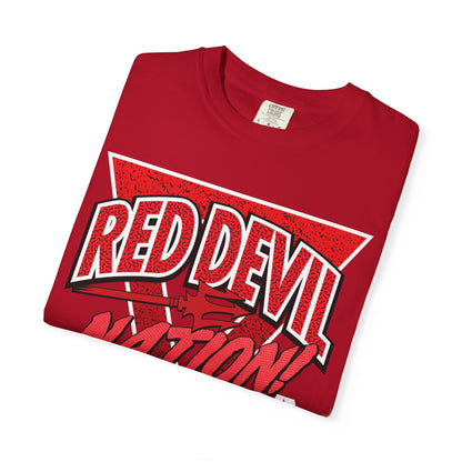 Red Devil Nation 90s Memphis Pattern T-Shirt