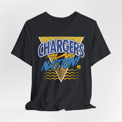 Chargers Nation Memphis Pattern T-Shirt