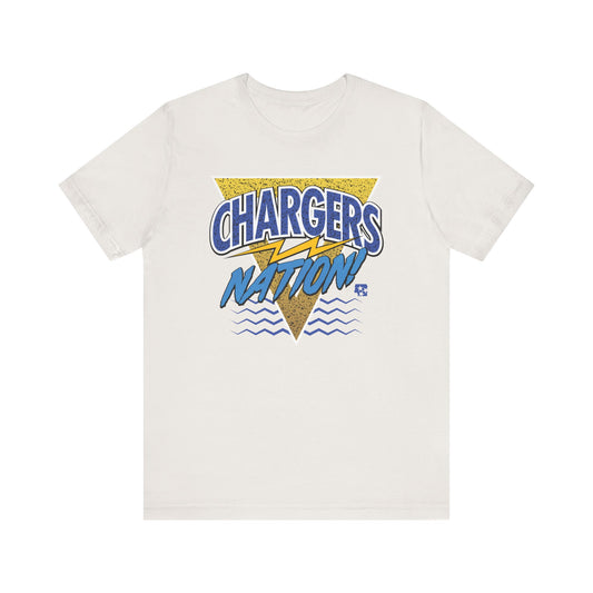 Chargers Nation Memphis Pattern T-Shirt