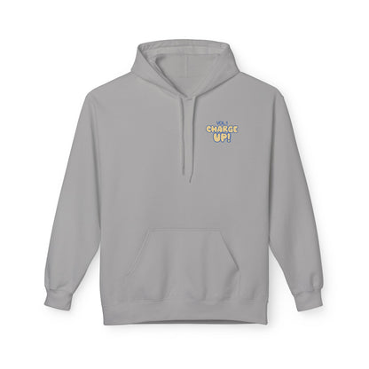 In Blue and Gold We Charge On Fleece Hoodie