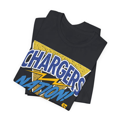 Chargers Nation Memphis Pattern T-Shirt