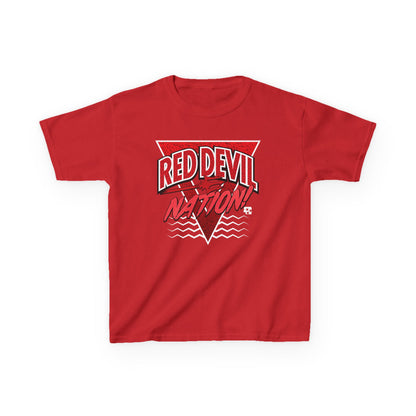 Red Devil Nation 90s Memphis Pattern Youth Tee