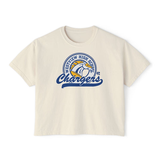 Westview Chargers Badge Women's Boxy Tee