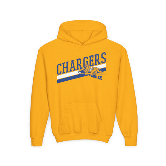 Chargers Slanted Youth Hoodie