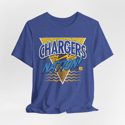 Chargers Nation Memphis Pattern T-Shirt