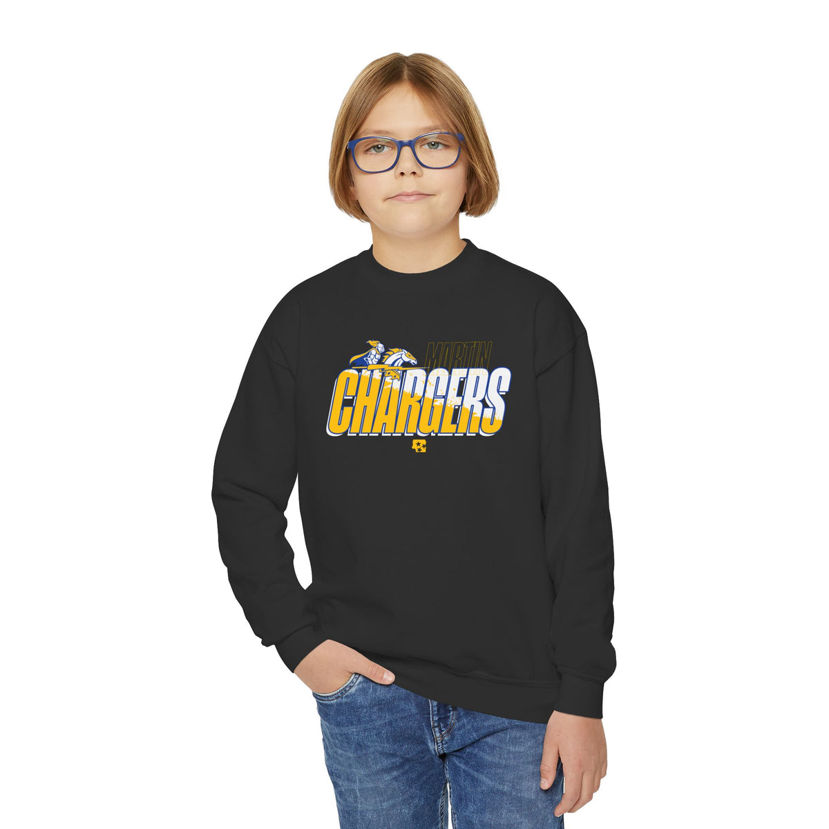 Martin Chargers Boltsplash Youth Fleece