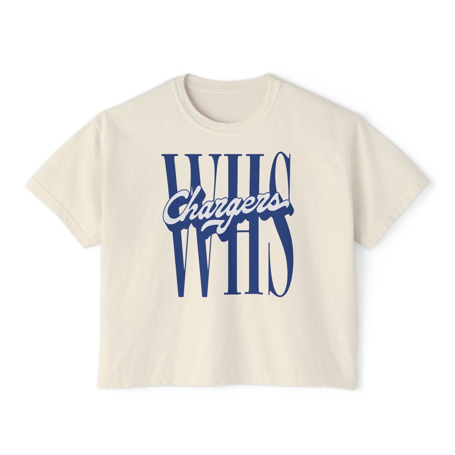 WHS Chargers Ladies's CroppedBoxy Tee
