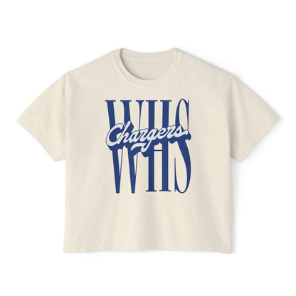 WHS Chargers Ladies's CroppedBoxy Tee