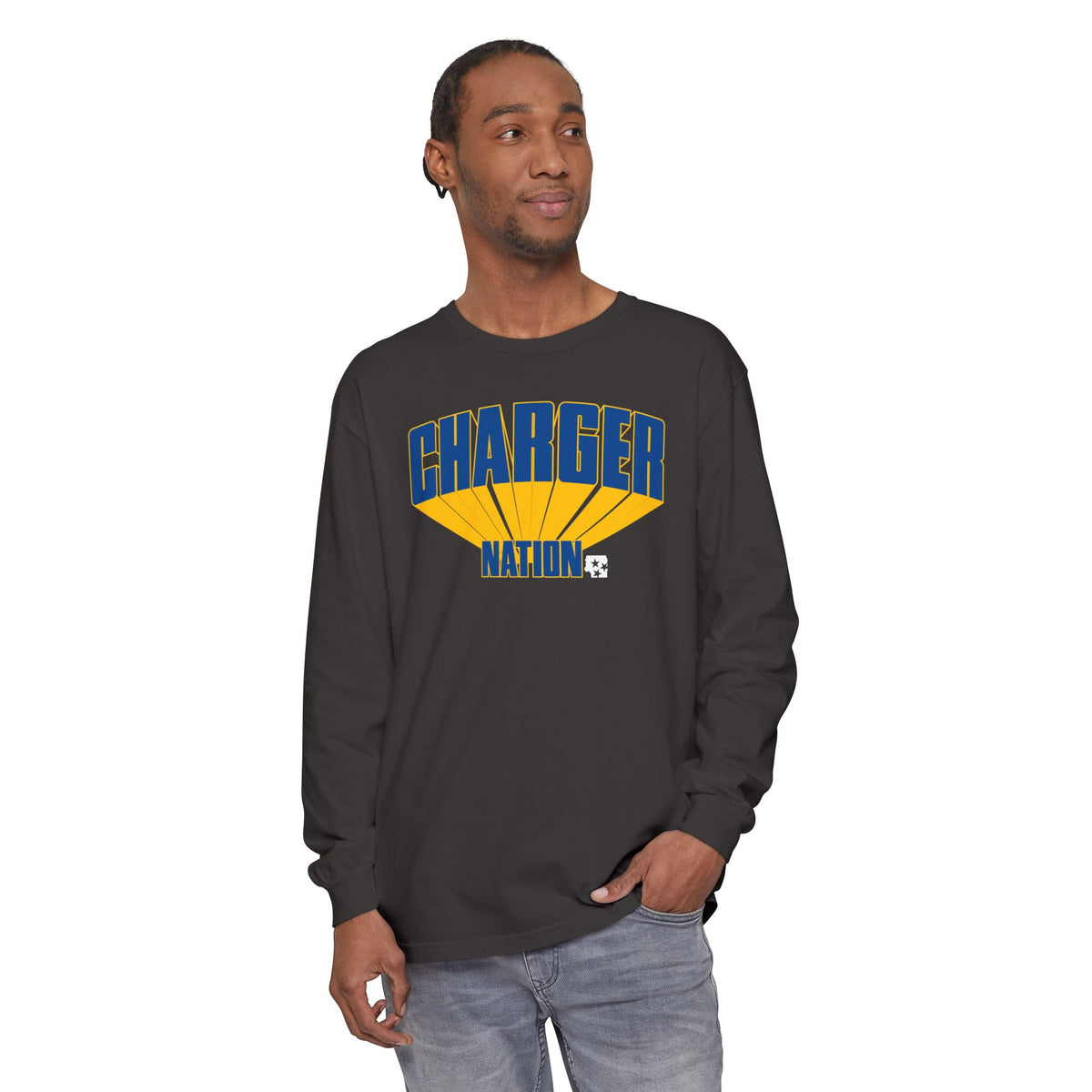 Charger Nation Burst Long Sleeve T-Shirt