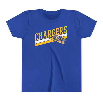Chargers Slanted Youth T-Shirt