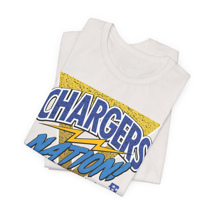 Chargers Nation Memphis Pattern T-Shirt