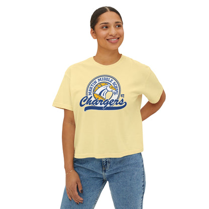 Martin Chargers Badge Women's Boxy Tee