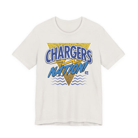 Chargers Nation Memphis Pattern T-Shirt