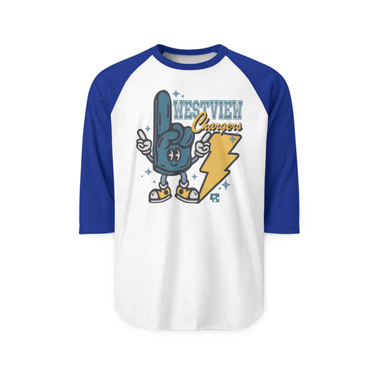 Westview Chargers Mascot Raglan