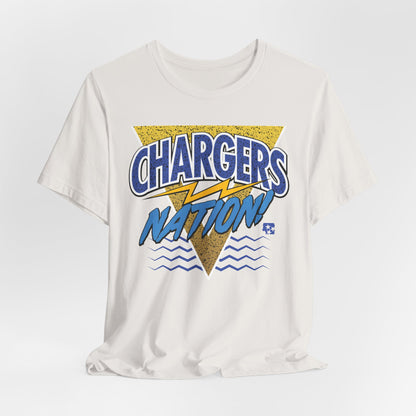 Chargers Nation Memphis Pattern T-Shirt