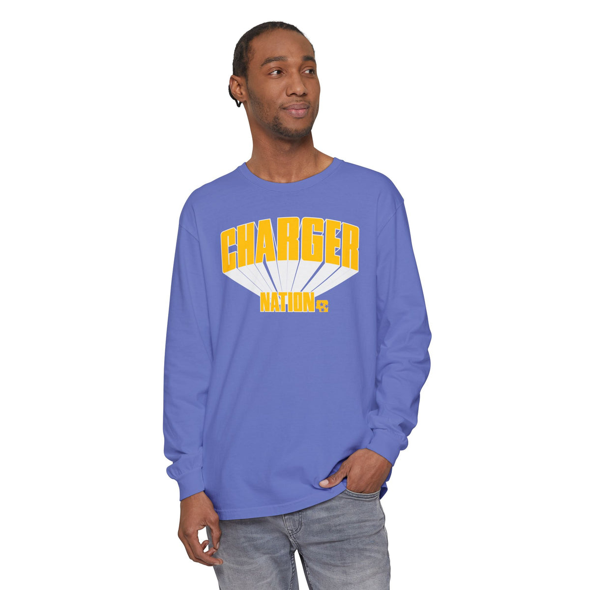 Charger Nation Burst Long Sleeve T-Shirt