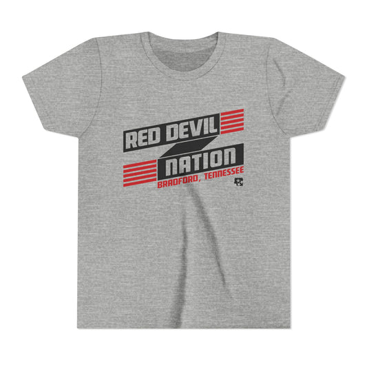 Red Devil Nation Banner Youth Tee