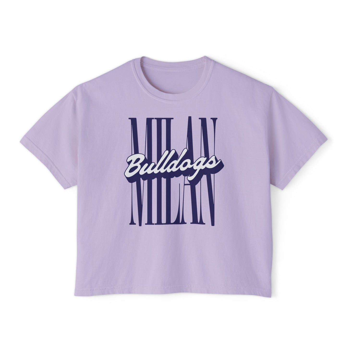 MILAN Bulldogs Tall Ladies's CroppedBoxy Tee