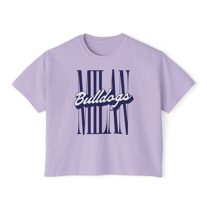 MILAN Bulldogs Tall Ladies's CroppedBoxy Tee
