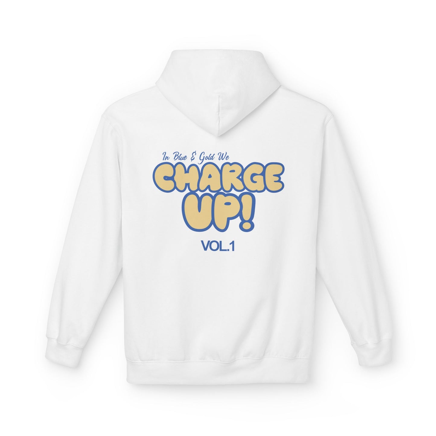 In Blue and Gold We Charge On Fleece Hoodie