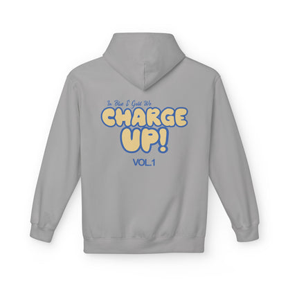 In Blue and Gold We Charge On Fleece Hoodie