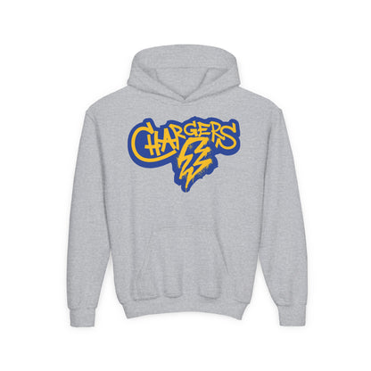 Chargers Graffiti Youth Hoodie