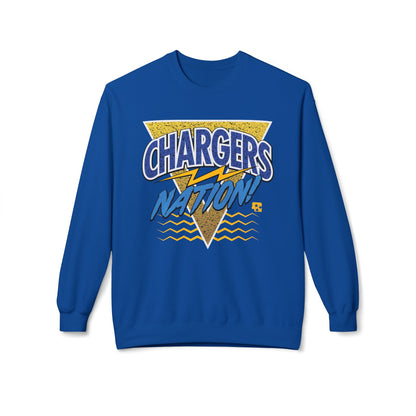 Chargers Nation Memphis Pattern Fleece