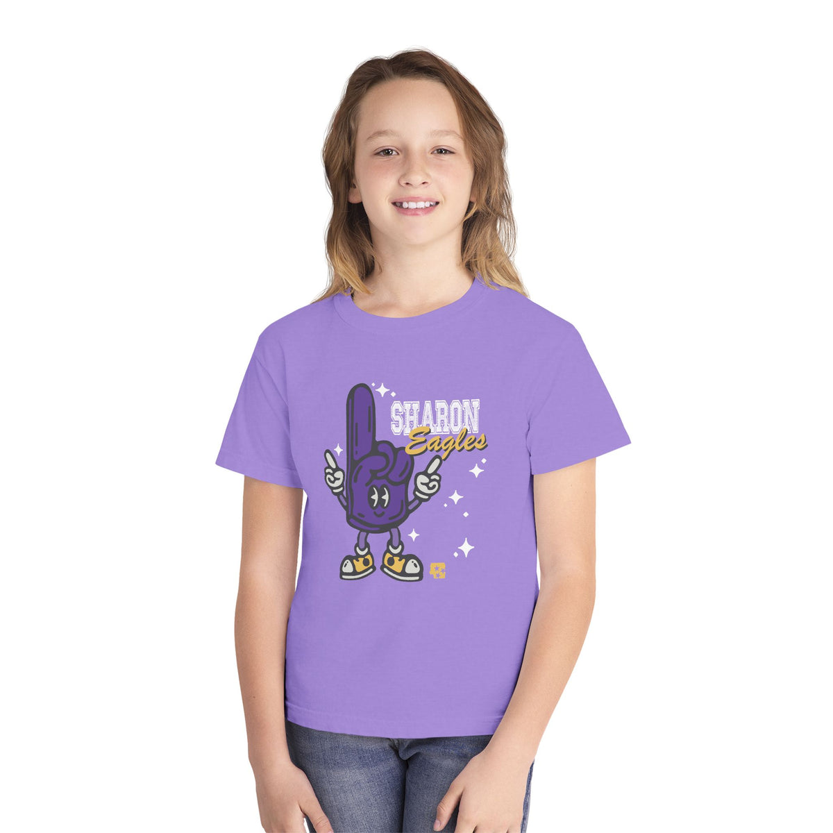 Sharon Eagles Mascot Youth Tee