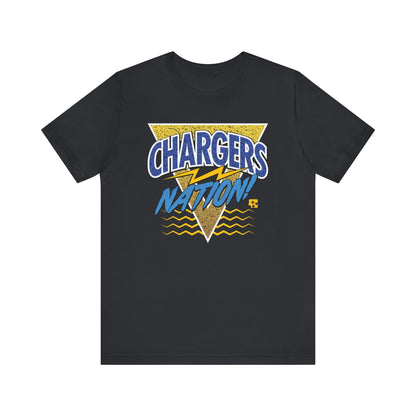 Chargers Nation Memphis Pattern T-Shirt