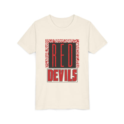 Red Devils Funky Grunge Youth Tee