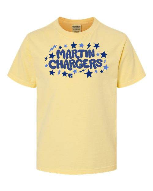 MARTIN CHARGERS BUBBLED YOUTH SHIRT