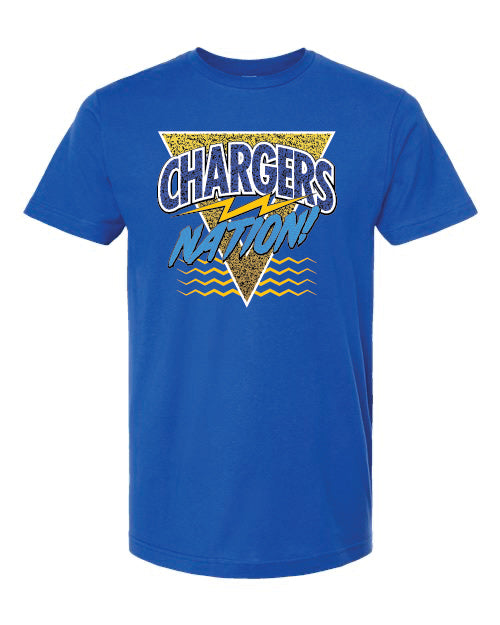 CHARGERS NATION MEMPHIS PATTERN SHIRT