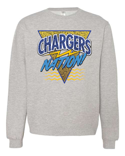 CHARGERS NATION MEMPHIS PATTERN FLEECE