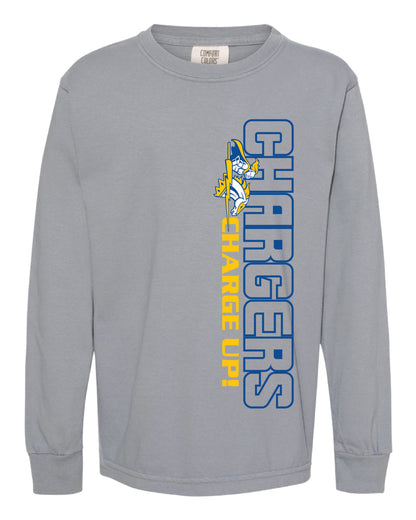 Chargers Charge UP Vertical Youth Long Sleeve