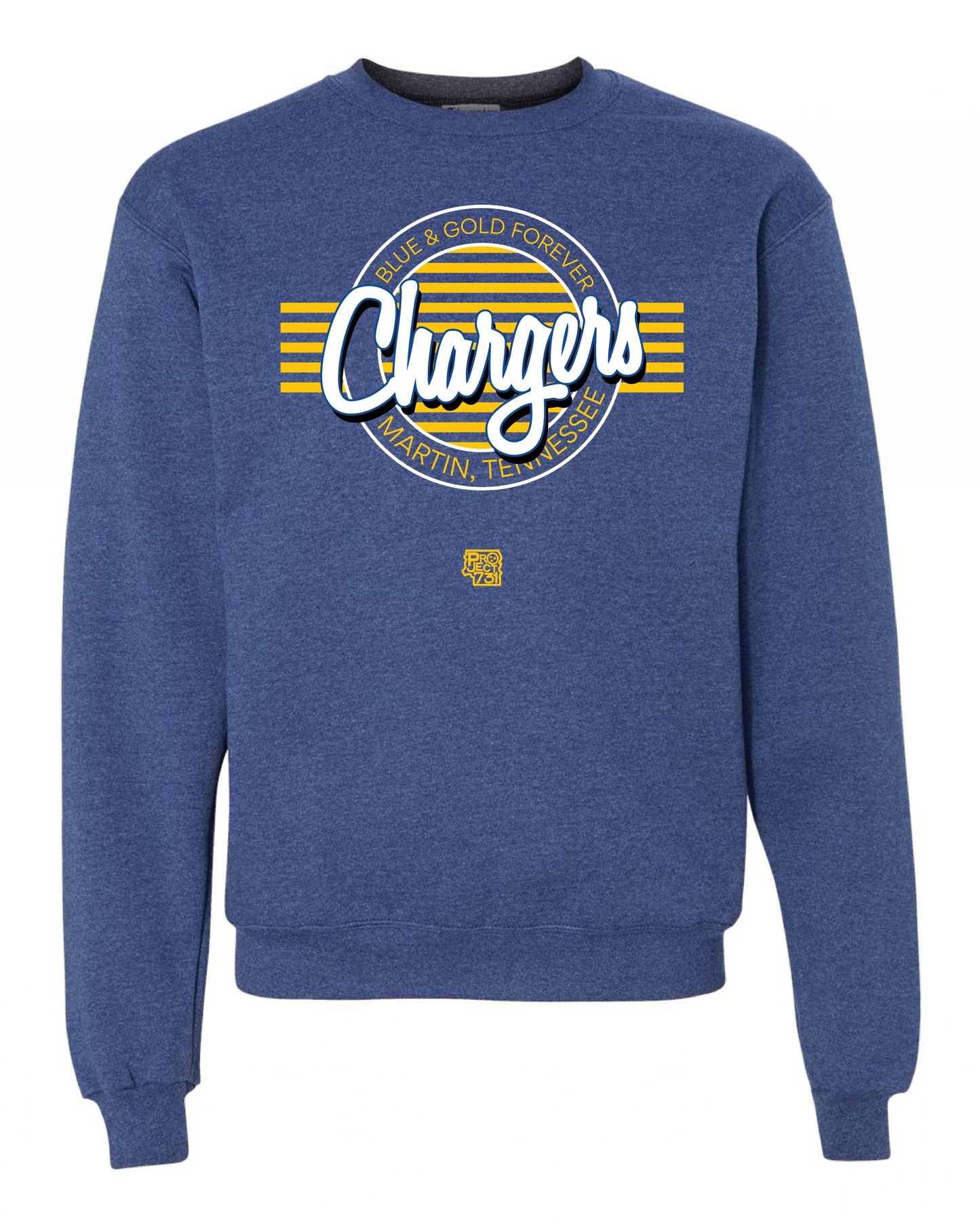 Chargers Circle Crew Fleece