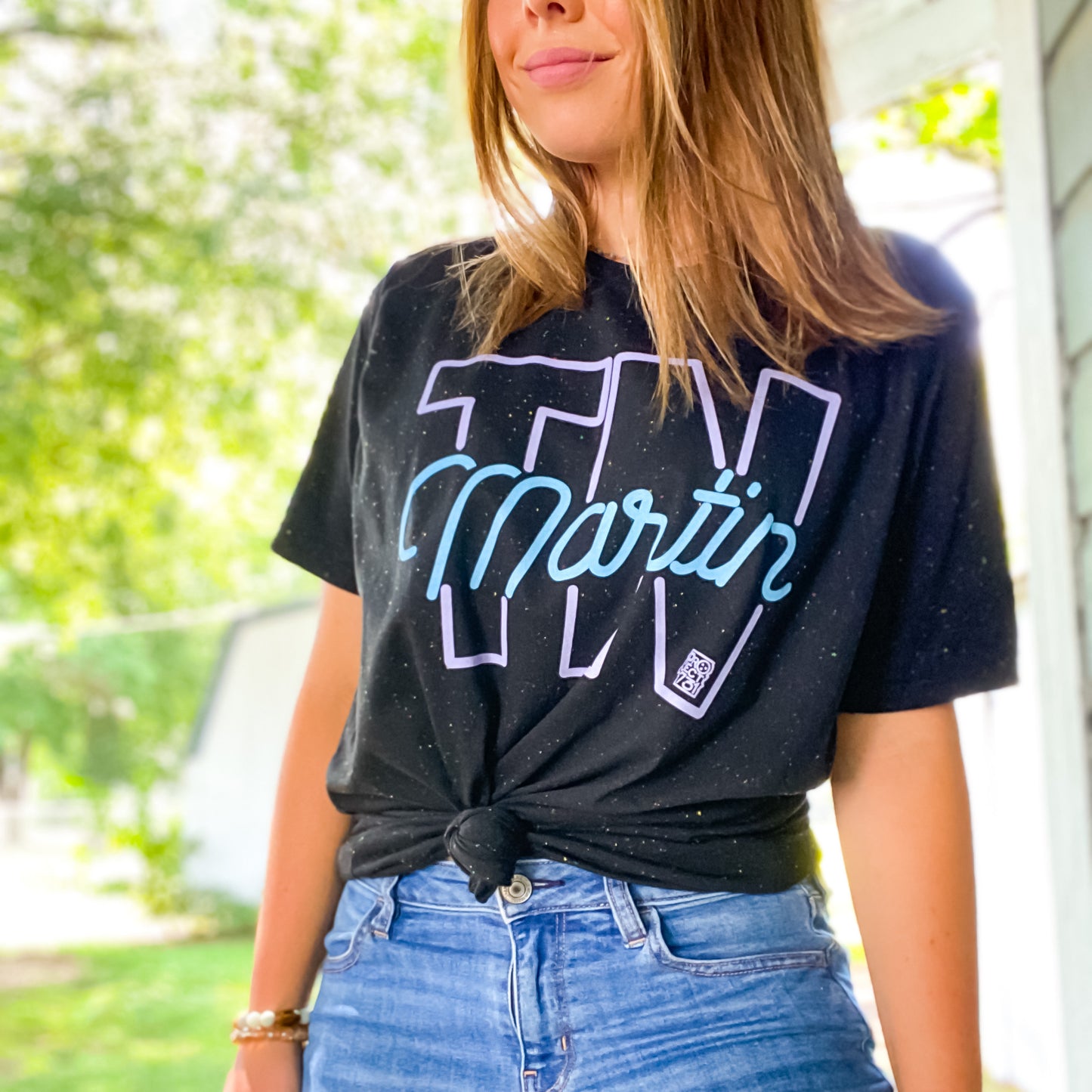Neon Sign Galaxy Tri-blend Tee