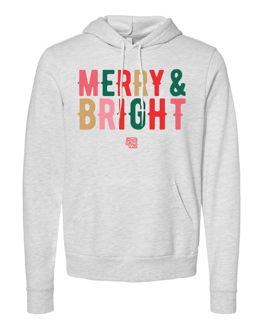 MERRY & BRIGHT FLEECE HOODIE