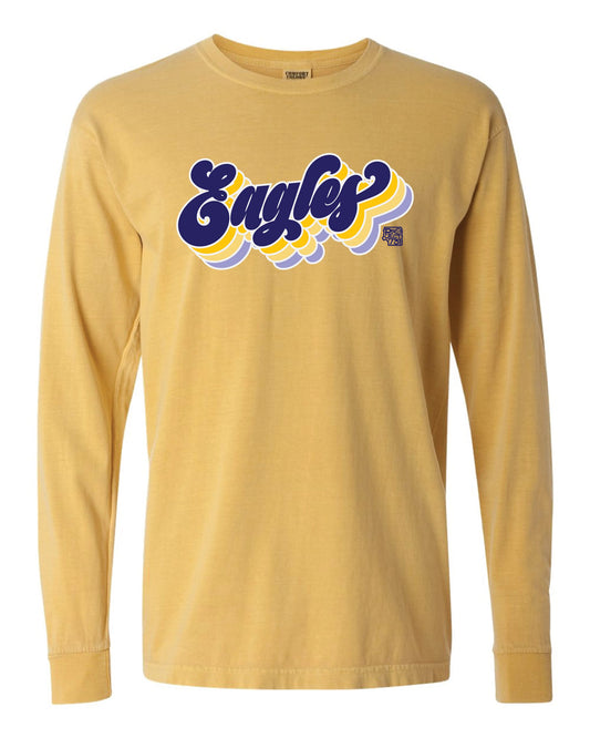 Retro Eagles Script Long Sleeve