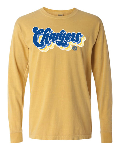 Retro Chargers Script Long Sleeve