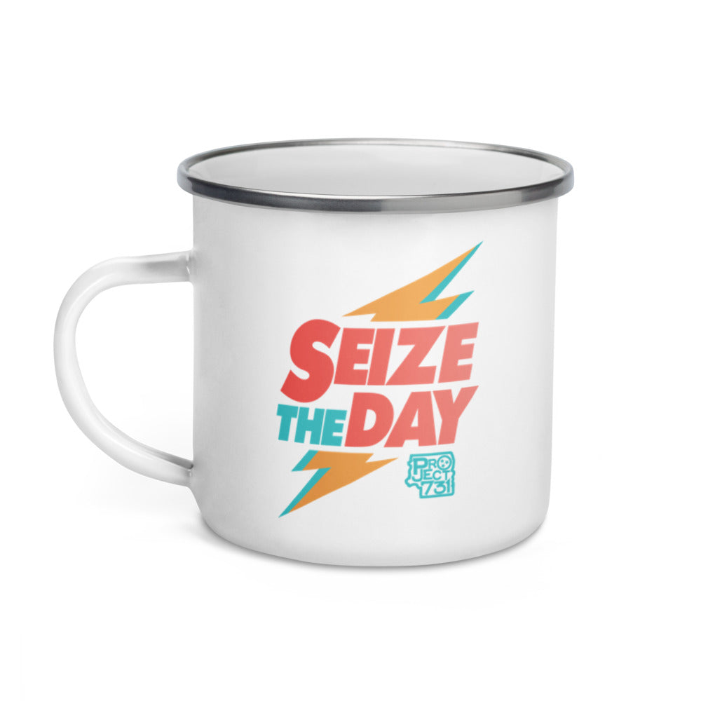 Seize the Day Stardust Enamel Mug
