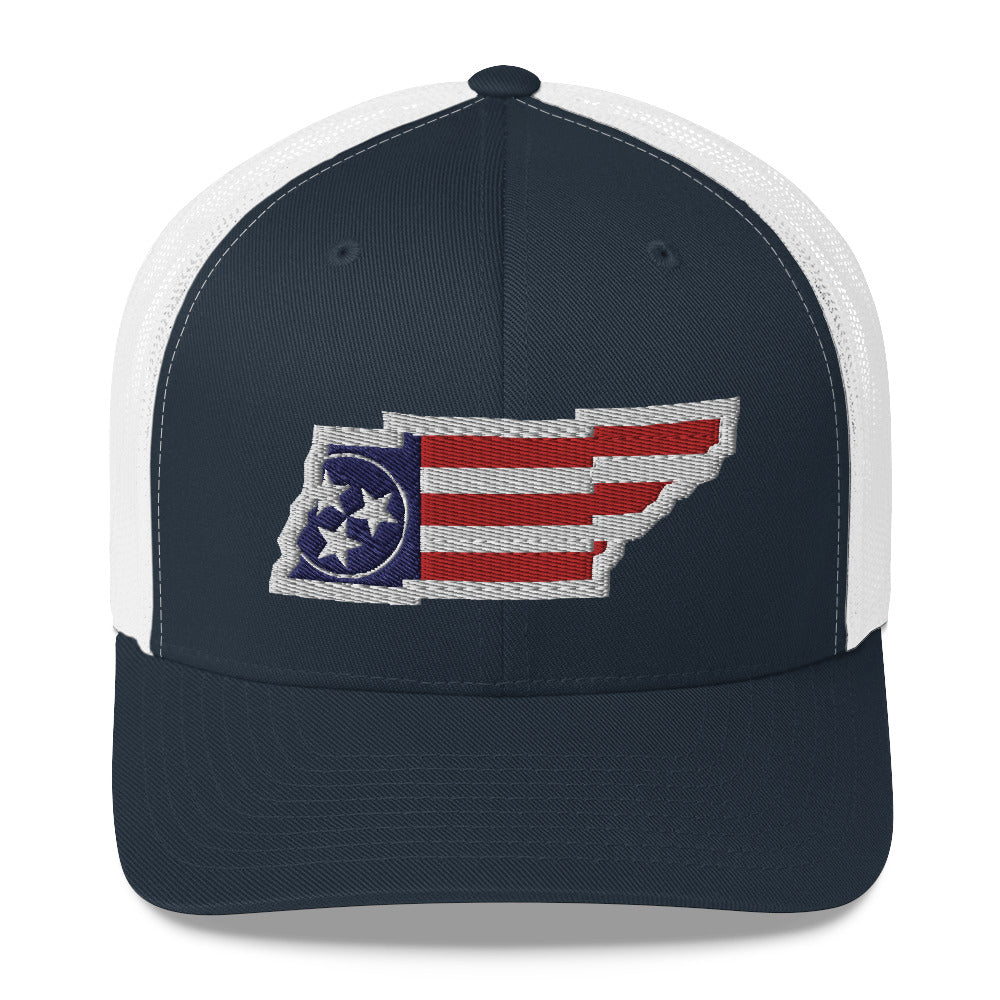 Tennessee USA Flag Trucker Hat